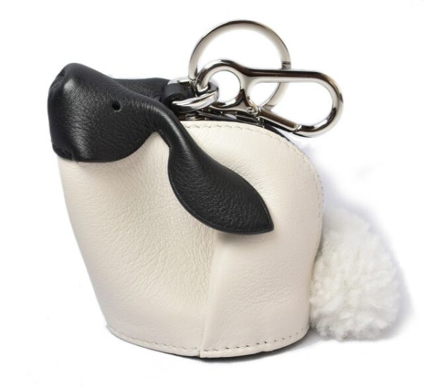 lo 201028 142 12 1 Loewe Rabbit Charm Accessory Case Black White