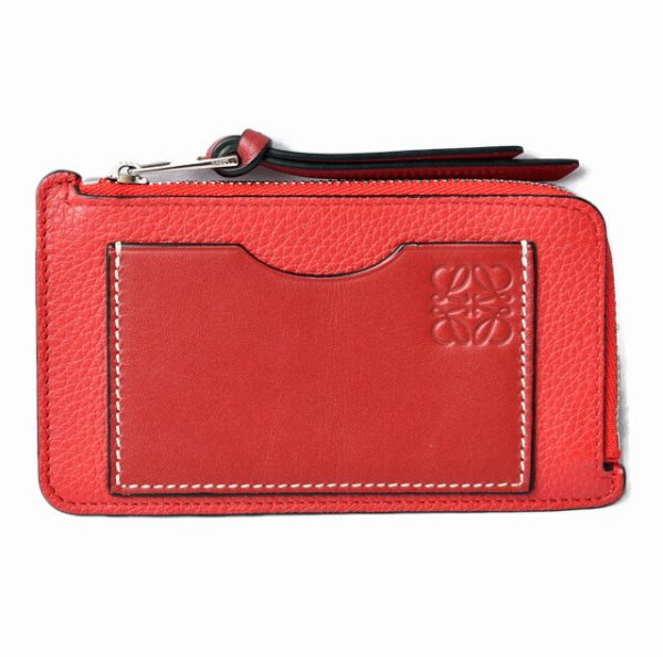 lo 201028 142 14 1 Loewe Mini Wallet Calf Rouge Red