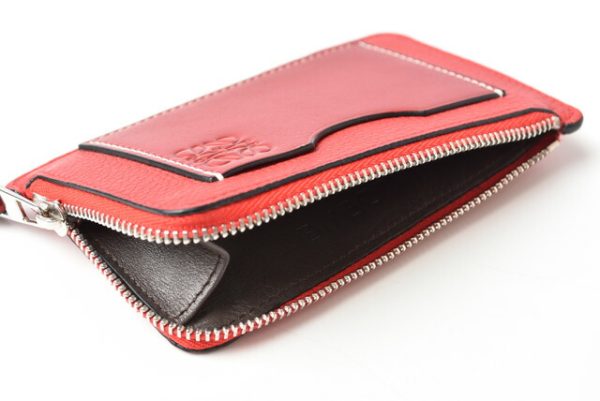 lo 201028 142 14 7 Loewe Mini Wallet Calf Rouge Red