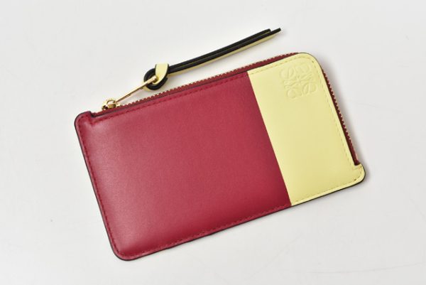 lo 201028 142 15 2 Loewe Mini Wallet Calf Rouge Yellow