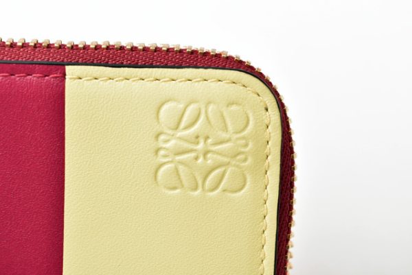 lo 201028 142 15 5 Loewe Mini Wallet Calf Rouge Yellow