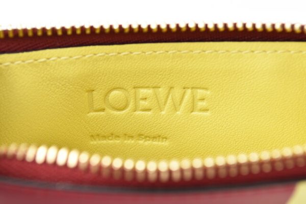 lo 201028 142 15 6 Loewe Mini Wallet Calf Rouge Yellow