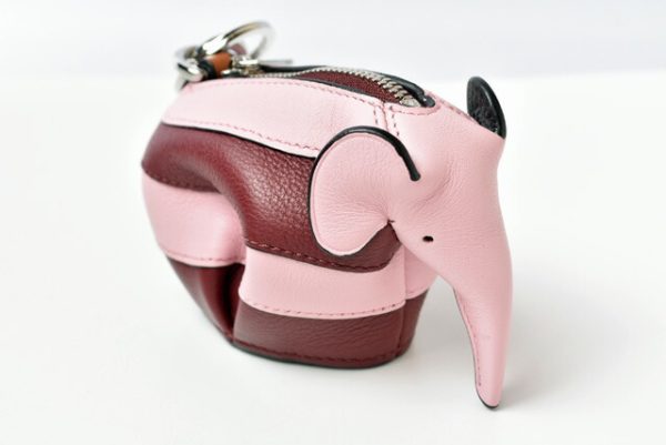 lo 201028 142 3 3 Loewe Elephant Charm Accessory Case Wine Pink