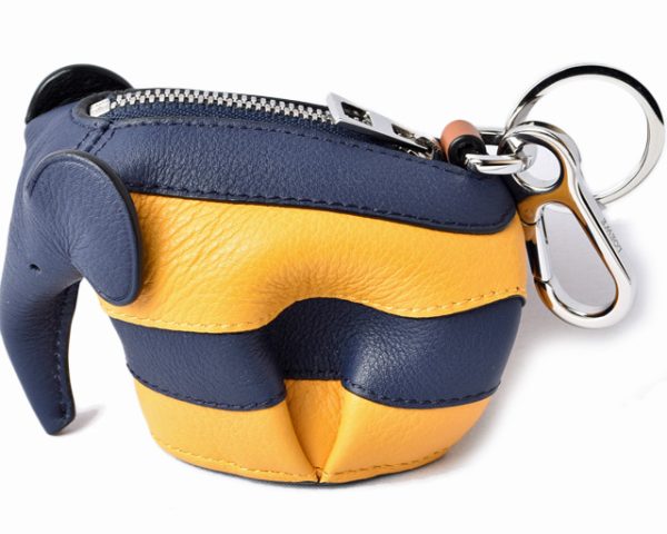 lo 201028 142 4 8 Loewe Elephant Charm Accessory Case Blue Yellow