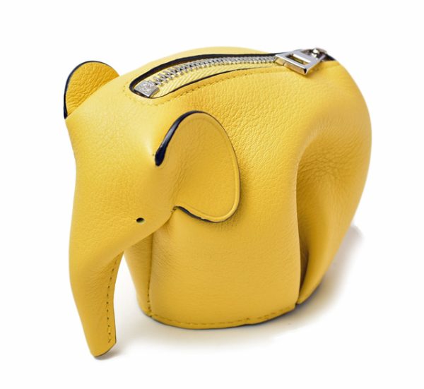 lo 201028 142 5 1 Loewe Elephant Charm Accessory Case Yellow