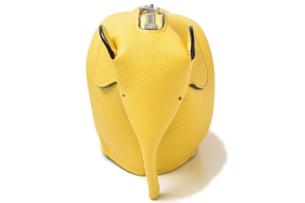 lo 201028 142 5 8 Loewe Elephant Charm Accessory Case Yellow