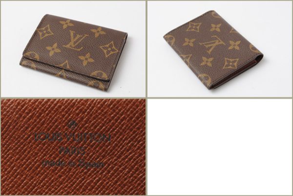 lv 16 002 2 Louis Vuitton Carte de Visite Card Case Monogram Brown