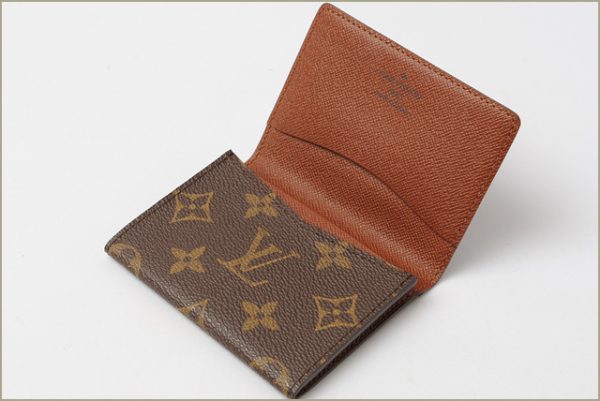 lv 16 002 3 Louis Vuitton Carte de Visite Card Case Monogram Brown