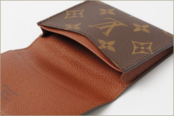 lv 16 002 4 Louis Vuitton Carte de Visite Card Case Monogram Brown