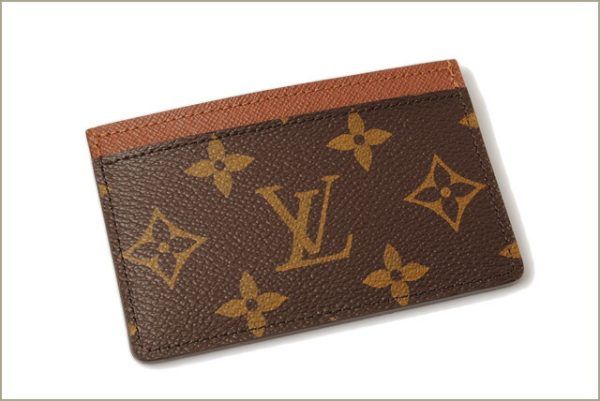 lv 16 0095 2 Louis Vuitton Porto Carte Card Case Monogram Brown