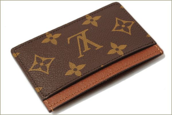 lv 16 0095 3 Louis Vuitton Porto Carte Card Case Monogram Brown