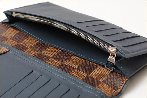 lv 16 0096 4 Louis Vuitton Portefeuille Brother Wallet Damier Blue