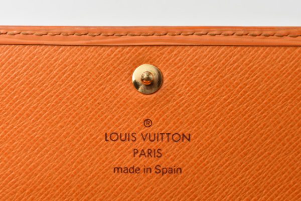 lv 201005 23 12 Louis Vuitton Long Wallet Pochette Porte Mone Mandarin Orange