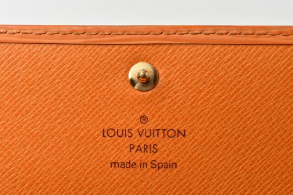 lv 201005 23 12 Louis Vuitton Porte Mone Wallet Pochette Mandarin Orange