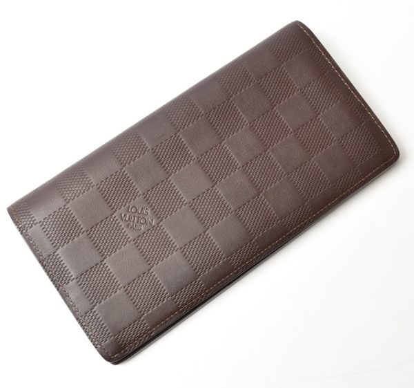 lv 201008 17 1 Louis Vuitton Long Wallet Portefeuille Brother Damier Infini Meteor Brown