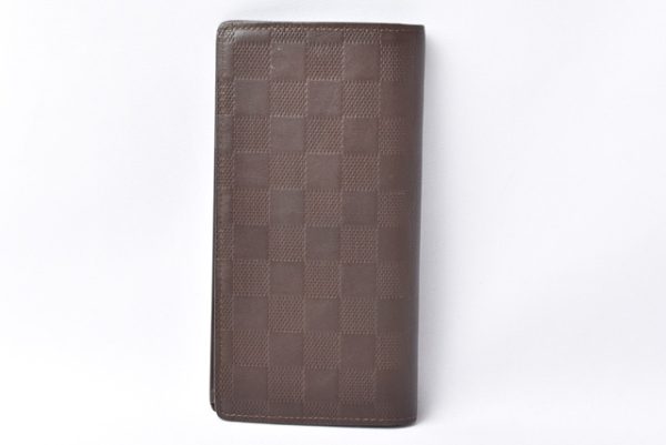 lv 201008 17 3 Louis Vuitton Long Wallet Portefeuille Brother Damier Infini Meteor Brown