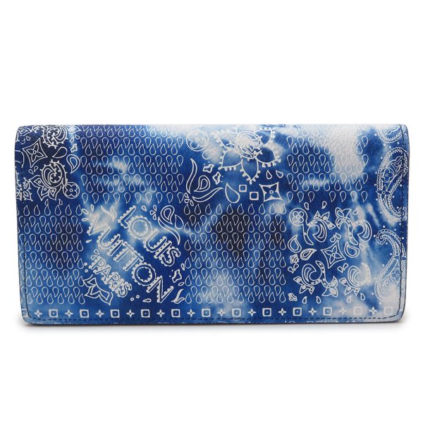 lvbandanawallet Louis Vuitton Brazza Wallet Blue White