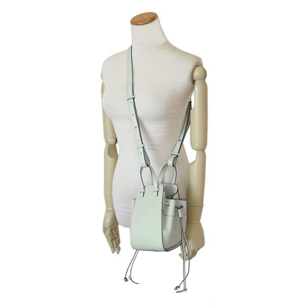 lwhammockdc 7 Loewe Hammock Drawstring Mini Bag Celadon