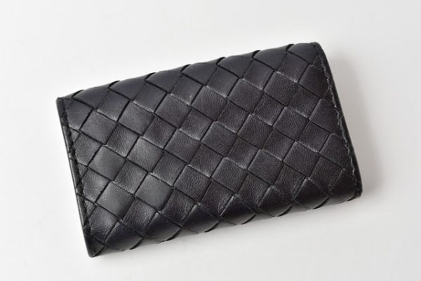 m 210810 14 bv 6 Bottega Veneta Key Case Intrecciato Nappa Black