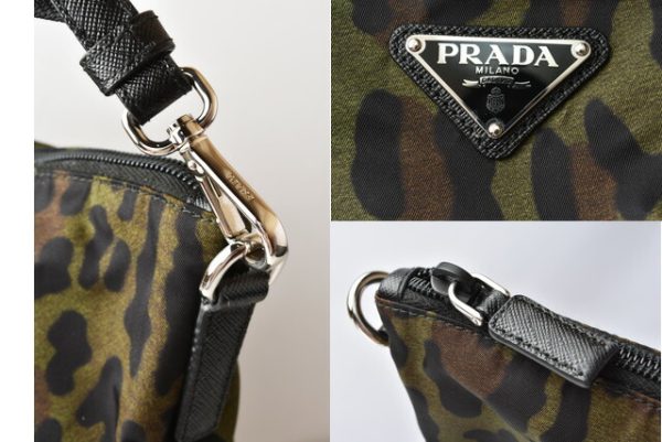 m 210810 38 p 3 Prada 2Way Shoulder Bag Tote Bag Leopard Army Series