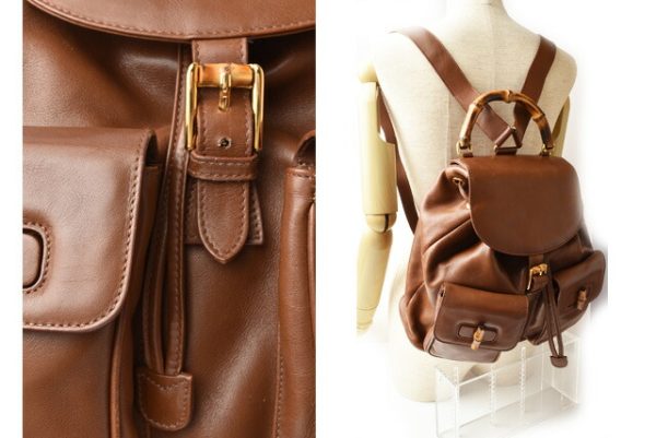 m 210810 41 g 2 Gucci Rucksack Bamboo Brown