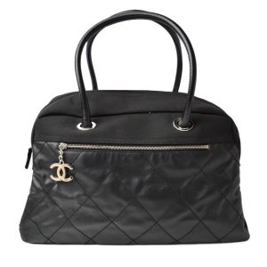 m 210810 48 ch 1 Prada Handbag Saffiano Leather Black