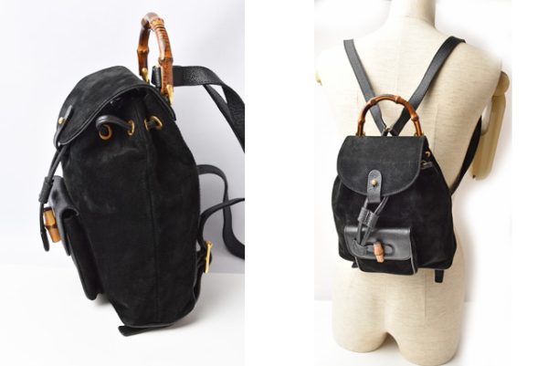 m 210810 55 g 2 Gucci Mini Rucksack Suede Black