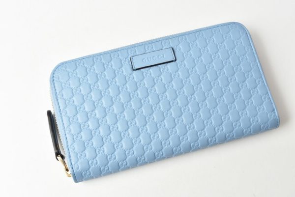 m 210810 64 g 2 Gucci Wallet Micro Guccisima Blue