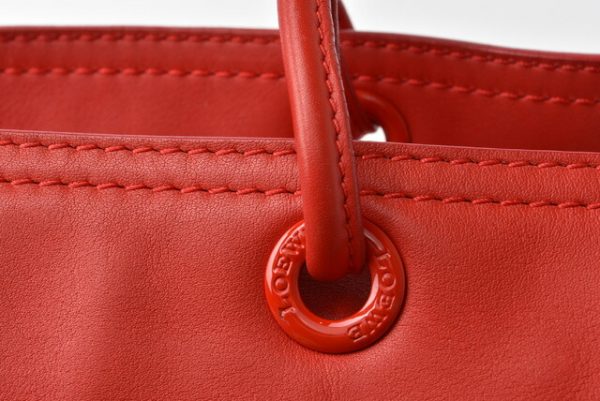 m 210810 72 lo 11 Loewe Anagram Shopper Tote Red