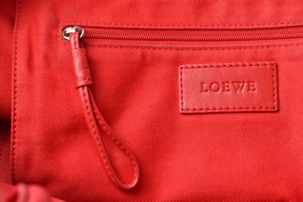 m 210810 72 lo 12 Loewe Tote Bag Anagram Shopper Red