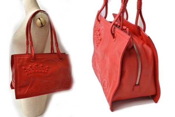 m 210810 72 lo 2 Loewe Anagram Shopper Tote Red