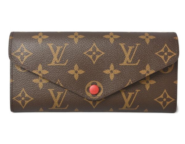 m 711 1 Louis Vuitton Long Wallet Portefeuille Josephine Rouge