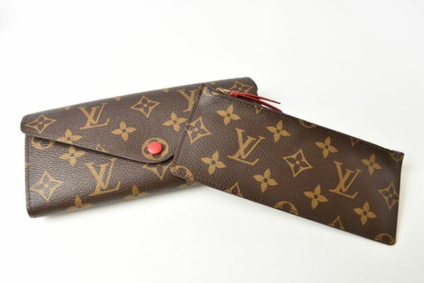 m 711 11 Louis Vuitton Long Wallet Portefeuille Josephine Rouge