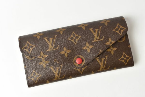 m 711 2 Louis Vuitton Long Wallet Portefeuille Josephine Rouge