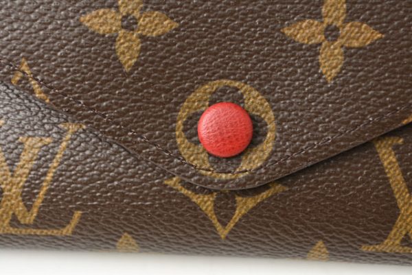 m 711 4 Louis Vuitton Long Wallet Portefeuille Josephine Rouge