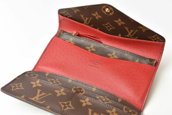 m 711 6 Louis Vuitton Long Wallet Portefeuille Josephine Rouge