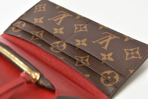 m 711 9 Louis Vuitton Long Wallet Portefeuille Josephine Rouge