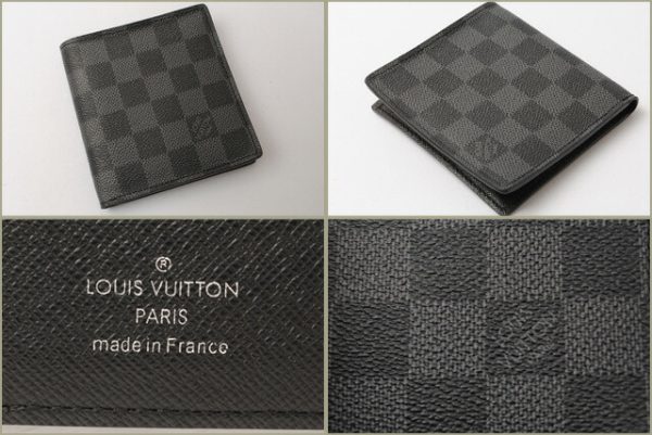 m 935 4 Louis Vuitton Porte Bier 10 Damier Graphite Wallet Black