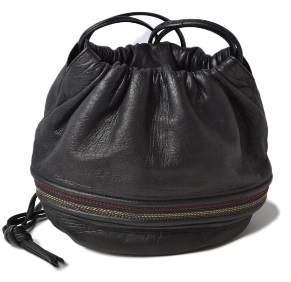 m21091b 15 lo 1 Loewe Drawstring Shoulder Bag Lambskin Black