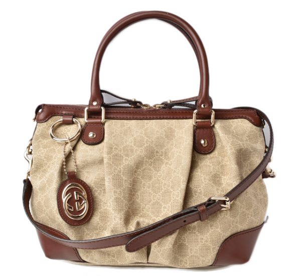 m21091b 19 g 1 Gucci Handbag Sookie Beige Brown