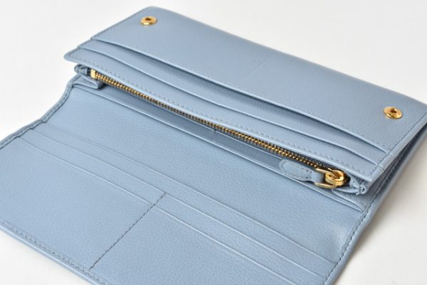 m21091b 48 p 11 Prada Long Wallet Pass Case Astrale Blue