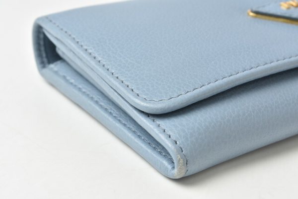 m21091b 48 p 13 Prada Long Wallet Pass Case Astrale Blue