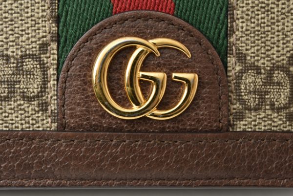 m21091b 9 g 3 Gucci Mini Wallet Ophidia Beige Brown