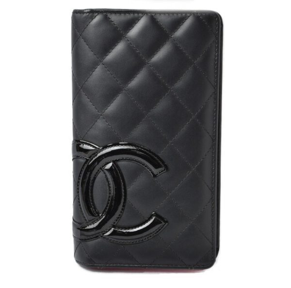 m211010 18 ch 1 CHANEL Long Wallet Cambon Black