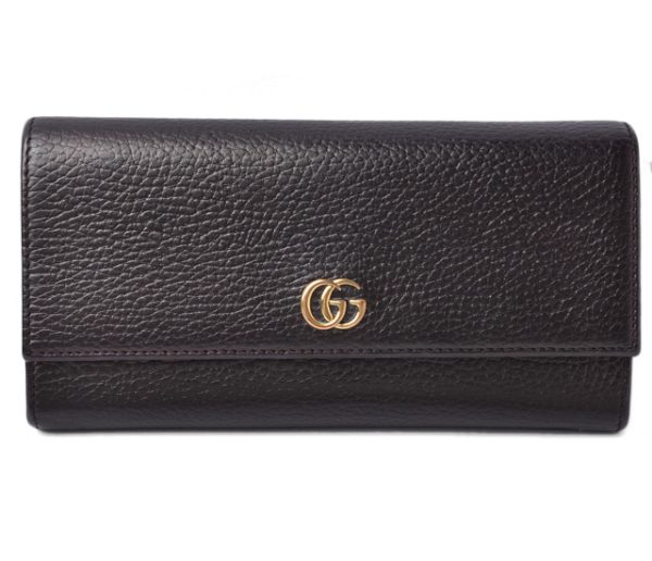 m211010 46 g 1 Gucci Long Wallet Petit Marmont Black