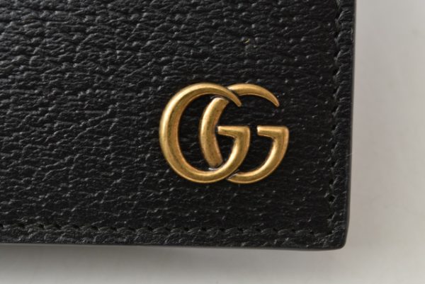 m211010 47 g 3 Gucci Wallet GG Marmont Black