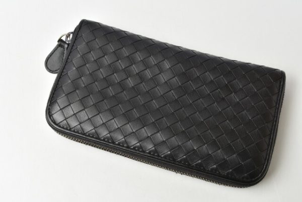 m211010 48 bv 2 Bottega Veneta Long Wallet Black