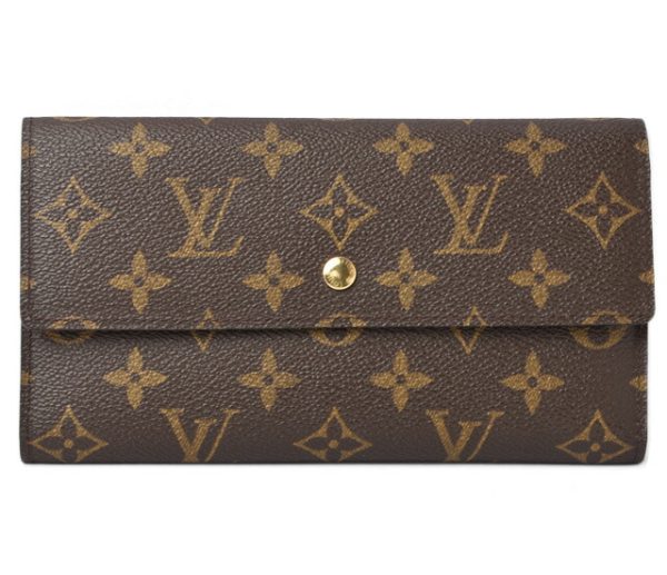 m211010 49 lv 1 Louis Vuitton Porto Tresor Wallet TrifMonogram Brown