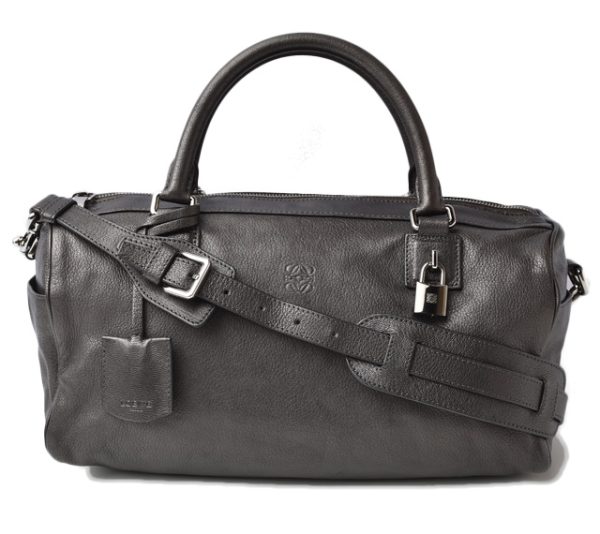 m211110 05 lo 1 Loewe Tote Bag 2way Anagram Gunmetal