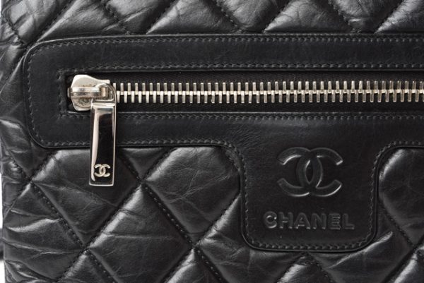 m211110 10 ch 6 CHANEL Shoulder Bag Black Bordeaux